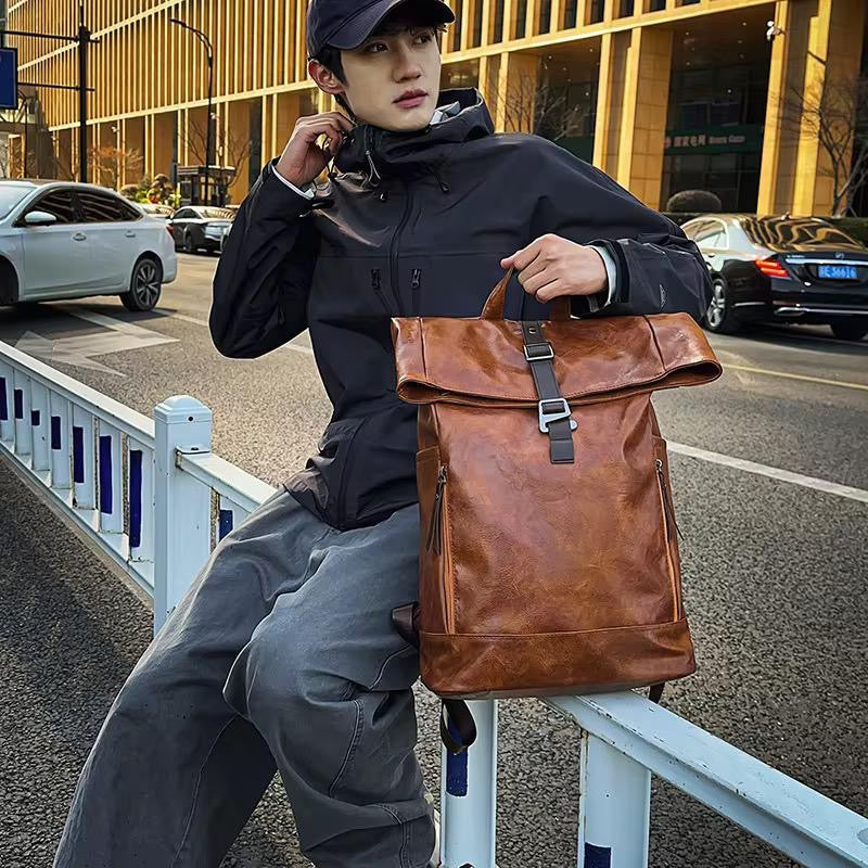 Sac à Dos Rétro Vintage Cuir pour Homme