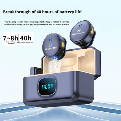 Microphones sans fil avec boîtier de charge Wireless Mic