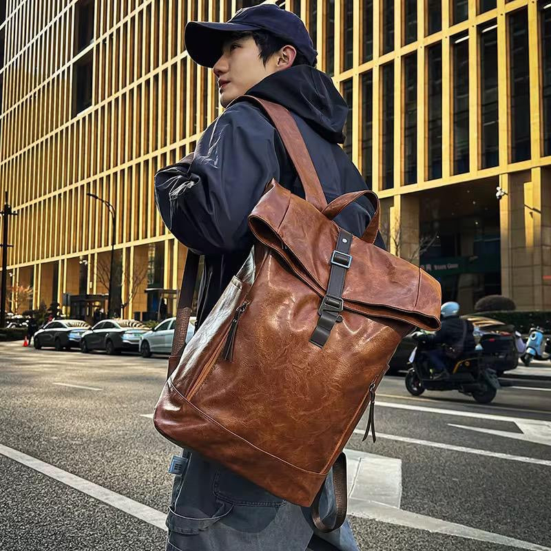 Sac à Dos Rétro Vintage Cuir pour Homme