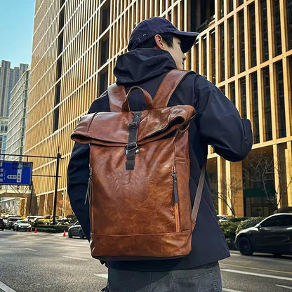 Sac à Dos Rétro Vintage Cuir pour Homme