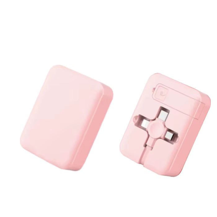 ⚡ Câble 3 en 1 Rétractable avec Support Téléphone – Charge Rapide 3A