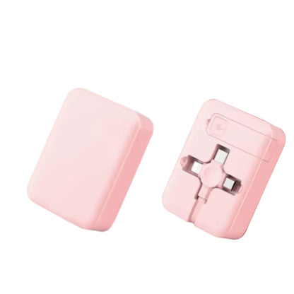 ⚡ Câble 3 en 1 Rétractable avec Support Téléphone – Charge Rapide 3A