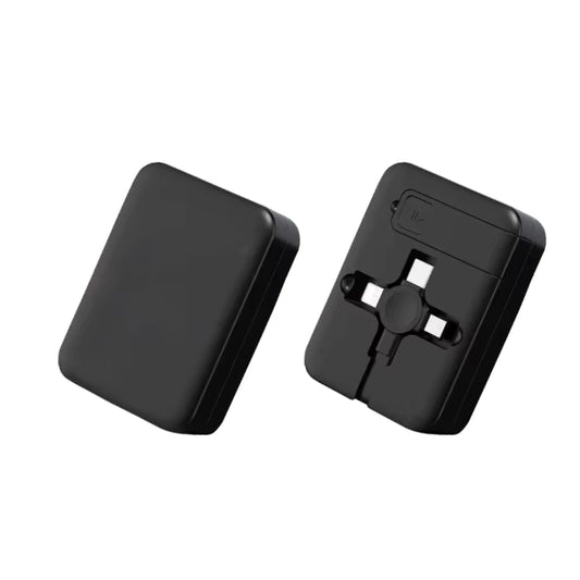 ⚡ Câble 3 en 1 Rétractable avec Support Téléphone – Charge Rapide 3A