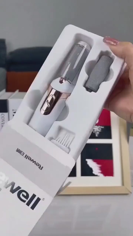 Appareil Électrique Anti-Callosités Rechargeable – Soin Professionnel des Pieds (Lime humide & sèche)